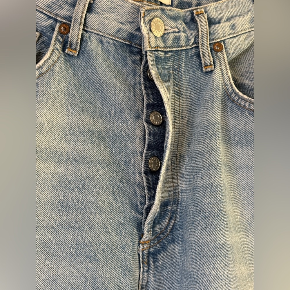 AGOLDE Women's 90’s Crop Light Blue Jeans size 29 - Picture 7 of 16